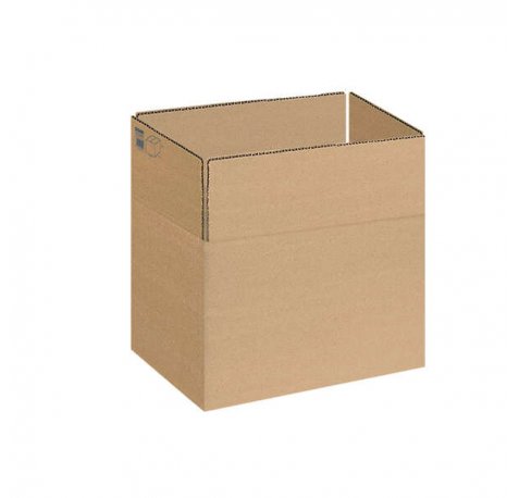Dohe Cajas de Embalaje de 4 Solapas - 3mm de Canal - Fabricadas en Carton Marron - Resistente y Duradero (10 uds)