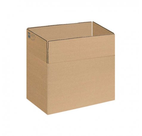 Dohe Cajas de Embalaje de 4 Solapas - 3mm de Canal - Fabricadas en Carton Marron - Resistente y Duradero (10 uds)