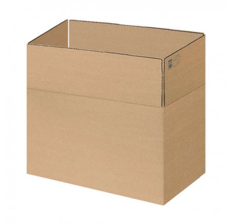 Dohe Cajas de Embalaje de 4 Solapas - Carton Marron de Canal de 3mm - Resistente y Duradero - Ideal para Envios y Almacenamiento (10 uds)