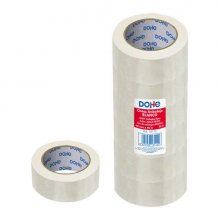 Dohe Cintas de Sellado de Embalajes - 6uds - Polipropileno Resistente - Potente Adhesivo - Color Blanco (6 uds)