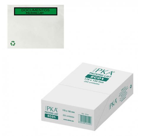 Dohe Caja de 250 Sobres Autoadhesivos Ecologicos - Packing List Especial Envios