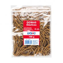 Dohe Gomas de Borrar - Longitud 6cm - Fabricadas en Latex de Gran Resistencia y Elasticidad - Bolsa de 100gr