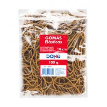 Dohe Gomas de Borrar - Longitud 14cm - Fabricadas en Latex de Gran Resistencia y Elasticidad - Bolsa de 100gr