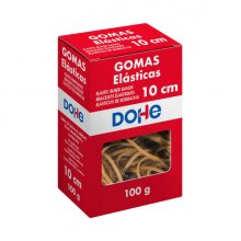 Dohe Goma de Borrar Resistente - Longitud 10cm - Fabricada en Latex de Gran Elasticidad - Caja de 100gr