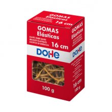 Dohe Goma de Borrar Resistente - Longitud 16mm - Fabricada en Latex de Gran Elasticidad - Caja de 100gr