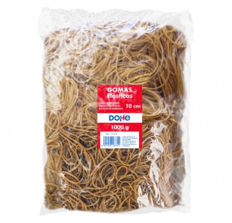 Dohe Gomas de Latex - Longitud 10cm - Gran Resistencia y Elasticidad - Bolsa de 1 Kg