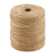 Dohe Bobina de Cuerda para Paqueteria - 300 Metros de Lino Natural - 4 Cabos y 400g - Especial Paqueteria