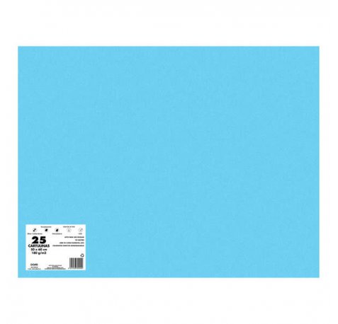 Dohe Cartulinas de Colores de 180 G/M2 - 50x65cm - PH Neutro - Libres de Cloro Elemental - Colorantes Biodegradables