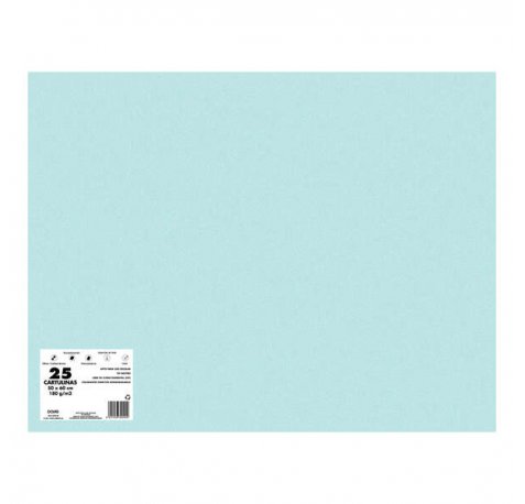 Dohe Cartulinas de Colores de 180 G/M2 - 50x65cm - PH Neutro - Libres de Cloro Elemental - Colorantes Biodegradables