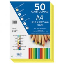 Dohe Cartulinas de Colores de 180 G/M2 - Tamaño A4 - PH Neutro - Libres de Cloro Elemental - Colorantes Biodegradables Dohe Cartulinas de Colores de 180 G/M2 - Tamaño A4 - PH Neutro - Libres de Cloro Elemental - Colorantes Biodegradables