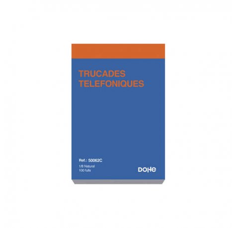Dohe Talonarios Preimpresos a Dos Tintas - Octavo Natural - Sencillo