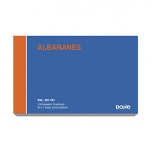 Dohe Talonarios Preimpresos a Dos Tintas en Papel Autocopiativo - 100 Hojas - Cuarto Apaisado - Duplicado