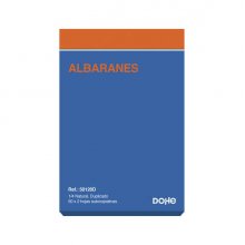 Dohe Talonarios Preimpresos a Dos Tintas en Papel Autocopiativo - 100 Hojas - Cuarto Natural - Duplicado