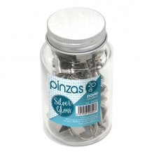 Dohe Pack de 20 Pinzas Metalicas de 19mm - Resistente y Duradero - Ideal para Organizar Documentos