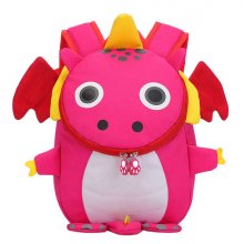 Dohe Mochila Infantil Modelo Dragon Rosa - Compartimento con Cierre de Cremalleras - Bolsillo Interior Acolchado - Tirantes Reforzados - Asa Superior - Fabricada en Poliester