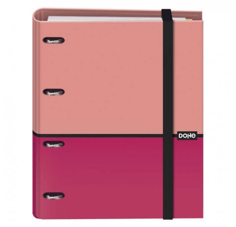 Dohe Cuaderno de Notas - 35mm - Cubierta en Carton Forrado con Papel Impreso a Todo Color y Plastificado Brillo - Mecanismo de 4 Anillas Mixtas Niqueladas - Interior de 100 Hojas en Papel Offset de 90gr