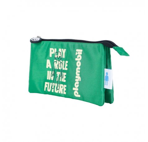 Dohe Portatodo Triple Compartimento - Fabricado en Poliester Flexible y Resistente - Cierre Doble de Cremalleras - Ideal para Guardar Multiples Utensilios