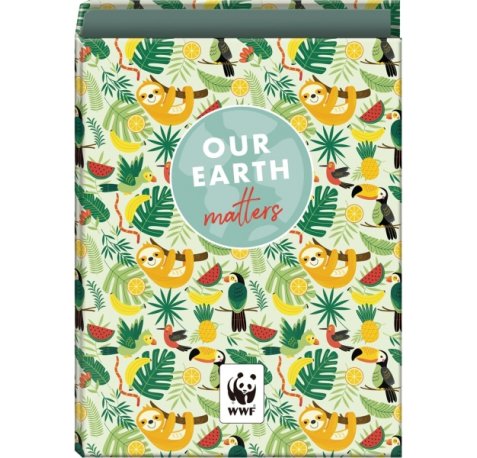 Dohe WWF Tropic Carpeta de 4 Anillas Mixtas de 40mm - Formato Folio - Cubierta en Carton Forrado Plastificado