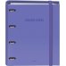 Dohe Colour Vibes Carpeta de 4 Anillas Mixtas de 35mm Recambio 100 Hojas Cuadricula 5mm - Formato A4 - Cierre con Goma - Incluye 4 Separadores y Sobre de Polipropileno - Color Morado