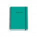 Dohe Colour Vives Cuaderno Espiral A5 100 Hojas Cuadricula 5mm - Tapa Dura Impresa a todo Color y Plastificada en Brillo - Bandas de Color - Cierre de Goma - Color Verde