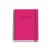 Dohe Colour Vives Cuaderno Espiral A5 100 Hojas Cuadricula 5mm - Tapa Dura Impresa a todo Color y Plastificada en Brillo - Bandas de Color - Cierre de Goma - Color Rosa