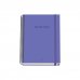 Dohe Colour Vives Cuaderno Espiral A5 100 Hojas Cuadricula 5mm - Tapa Dura Impresa a todo Color y Plastificada en Brillo - Bandas de Color - Cierre de Goma - Color Morado