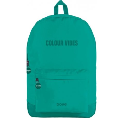 Dohe Daypack Colour Vibes Mochila Escolar - Varios Compartimentos - Asa Superior - Tirantes Acolchados y Ajustables - Fabricada en Poliester - Color Verde