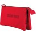 Dohe Colour Vibes Portatodo Triple - Cierre Doble con Cremallera y Tirador de Goma - Color Rojo