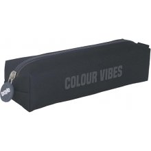 Dohe Colour Vibes Portatodo Cuadrado - Cierre con Cremallera y Tirador de Goma - Color Negro