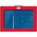 Dohe Colour Vibes Pack de Mochila + Carpeta A4 Recambio + Portatodo Triple - Todo en un Maletin Perfecto para Regalo - Color Azul