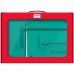 Dohe Colour Vibes Pack de Mochila + Carpeta A4 Recambio + Portatodo Triple - Todo en un Maletin Perfecto para Regalo - Color Verde