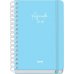 Dohe Serenity Agenda Escolar 25/26 Espiral Wire?o A5 - Semana Vista - Papel 80g/m2 - 4 Hojas de Pegatinas - Cubierta de Carton Plastificado - Cierre con Goma Elastica - Color Azul