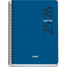 Dohe Esencial Agenda Escolar 25/26 Espiral A5 - Semana Vista - Papel 70g/m2 - Cubierta en Polipropileno - Color Azul (10 uds)