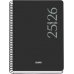 Dohe Esencial Agenda Escolar 25/26 Espiral A5 - Semana Vista - Papel 70g/m2 - Cubierta en Polipropileno - Color Negro (10 uds)