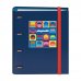 Dohe Playmobil Carpeta de Anillas con Recambio 100 Hojas Cuadricula 5mm - 4 Anillas Mixtas de 35mm - Cierre con Goma - Incluye 4 Separadores y Sobre de Polipropileno