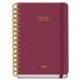 Dohe Premium Agenda Escolar 26/27 - Formato A5 - Semana Vista - Papel Offset Ahuesado 80g - Cubierta de Carton Plastificado - Espiral Metalica Doble - Goma - 15x21x2cm - Color Burdeos