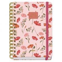 Dohe Premium Belle Agenda Escolar 26/27 - Formato A5 - Dia Pagina - Papel Offset Ahuesado 80g - Cubierta de Carton Plastificado - Espiral Metalica Doble - Goma - 15x21x4cm - Multicolor