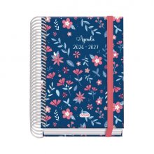 Dohe Prime Lovely Agenda Escolar 26/27 - Formato A6 - Dia Pagina - Papel Offset Ahuesado 70g - Cubierta de Carton Plastificado - Espiral - Goma - 12x17x3cm - Multicolor