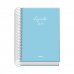 Dohe Basic Serenity Agenda Escolar 26/27 - Formato A6 - Dia Pagina - Papel Offset Ahuesado 70g - Cubierta de Carton Plastificado - Espiral - Goma - 12x17x3cm - Color Azul