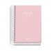 Dohe Basic Serenity Agenda Escolar 26/27 - Formato A6 - Dia Pagina - Papel Offset Ahuesado 70g - Cubierta de Carton Plastificado - Espiral Metalica - Goma - 12x17x3cm - Color Rosa