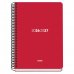 Dohe Basic Element Agenda Escolar 26/27 - Formato A5 - Semana Vista - Papel Offset Ahuesado 70g - Cubierta de Carton Plastificado - Espiral - Goma - 15x21x2cm - Color Rojo