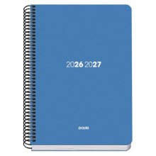 Dohe Basic Element Agenda Escolar 26/27 - Formato A5 - Dia Pagina - Papel Offset Ahuesado 70g - Cubierta de Carton Plastificado - Espiral Metalica - Goma - 15x21x4cm - Color Azul Dohe Basic Element Agenda Escolar 26/27 - Formato A5 - Dia Pagina - Papel Offset Ahuesado 70g - Cubierta de Carton Plastificado - Espiral Metalica - Goma - 15x21x4cm - Color Azul