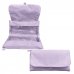 Dohe Serenity Portatodo Doble - Solapa con Bolsillo Interior - Cremallera - Ventanas Transparentes - Poliester - 22x11x6cm - Color Morado