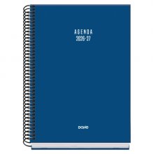Dohe Basic Colour Vibes Agenda Escolar 26/27 - Formato A5 - Semana Vista - Papel Offset Ahuesado 70g - Cubierta de Carton Plastificado - Espiral - Goma - 15x21x2cm - Color Azul Dohe Basic Colour Vibes Agenda Escolar 26/27 - Formato A5 - Semana Vista - Papel Offset Ahuesado 70g - Cubierta de Carton Plastificado - Espiral - Goma - 15x21x2cm - Color Azul