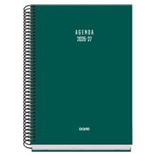 Dohe Basic Colour Vibes Agenda Escolar 26/27 - Formato A5 - Semana Vista - Papel Offset Ahuesado 70g - Cubierta de Carton Plastificado - Espiral Metalica - Goma - 15x21x2cm - Color Verde Dohe Basic Colour Vibes Agenda Escolar 26/27 - Formato A5 - Semana Vista - Papel Offset Ahuesado 70g - Cubierta de Carton Plastificado - Espiral Metalica - Goma - 15x21x2cm - Color Verde