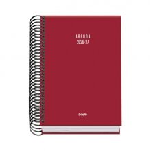 Dohe Basic Colour Vibes Agenda Escolar 26/27 - Formato A6 - Dia Pagina - Papel Offset Ahuesado 70g - Cubierta de Carton Plastificado - Espiral Metalica - Goma - 12x17x3cm - Color Burdeos Dohe Basic Colour Vibes Agenda Escolar 26/27 - Formato A6 - Dia Pagina - Papel Offset Ahuesado 70g - Cubierta de Carton Plastificado - Espiral Metalica - Goma - 12x17x3cm - Color Burdeos