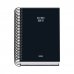 Dohe Basic Colour Vibes Agenda Escolar 26/27 - Formato A6 - Dia Pagina - Papel Offset Ahuesado 70g - Cubierta de Carton Plastificado - Espiral Metalica - Goma - 12x17x3cm - Color Negro