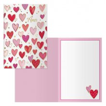 Dohe Tarjeta de Felicitacion para Parejas - 11.5x17cm - Impresas a Todo Color - Estampaciones con Pelicula de Color - Estampacion en Seco - Papel Offset Blanco de 300gr - Incluye Sobre de Color (6 uds)
