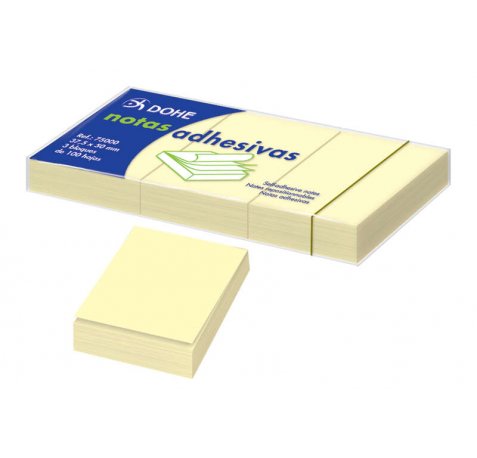Dohe Blocs de Notas Reposicionables - 100 Hojas - Papel de 75gr - Ideal para Oficina y Escuela (12 uds)