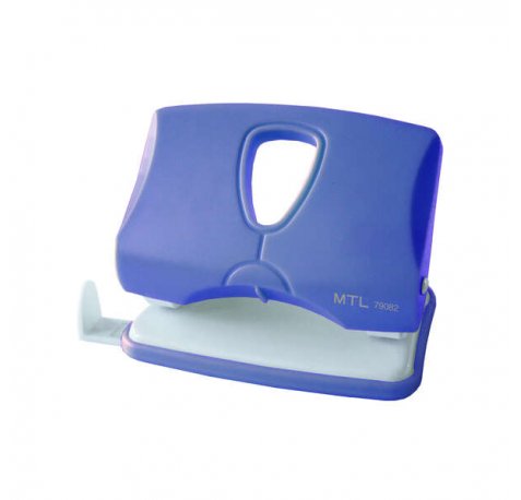 Dohe Taladro Resistente de Alta Calidad - 6mm de Diametro - Distancia de 80mm Entre Perforaciones - Guia Ajustable para Papel - Cubeta de Facil Apertura